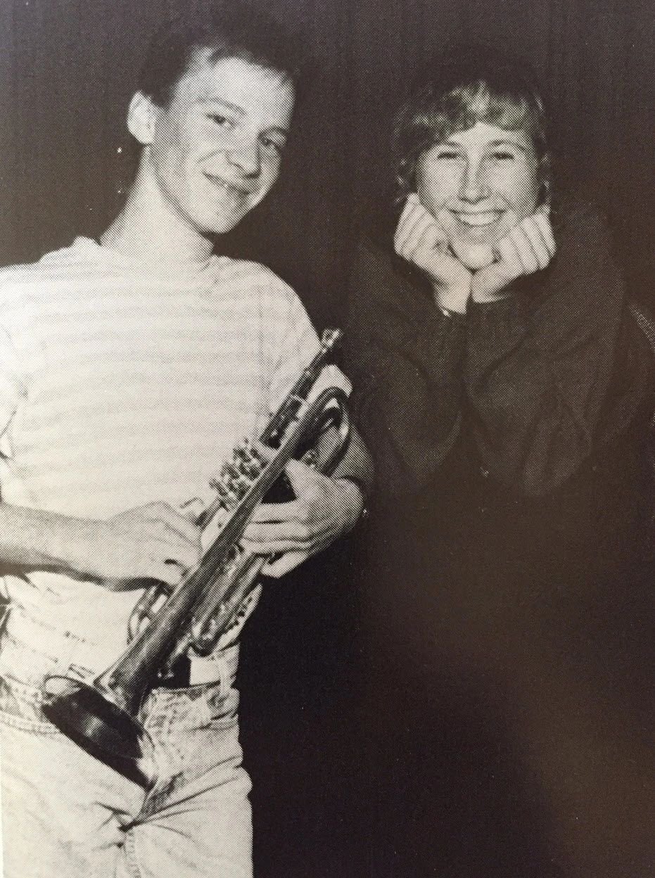 This photo is from my senior yearbook where my friend Arianne and I were voted "Class Musicians".